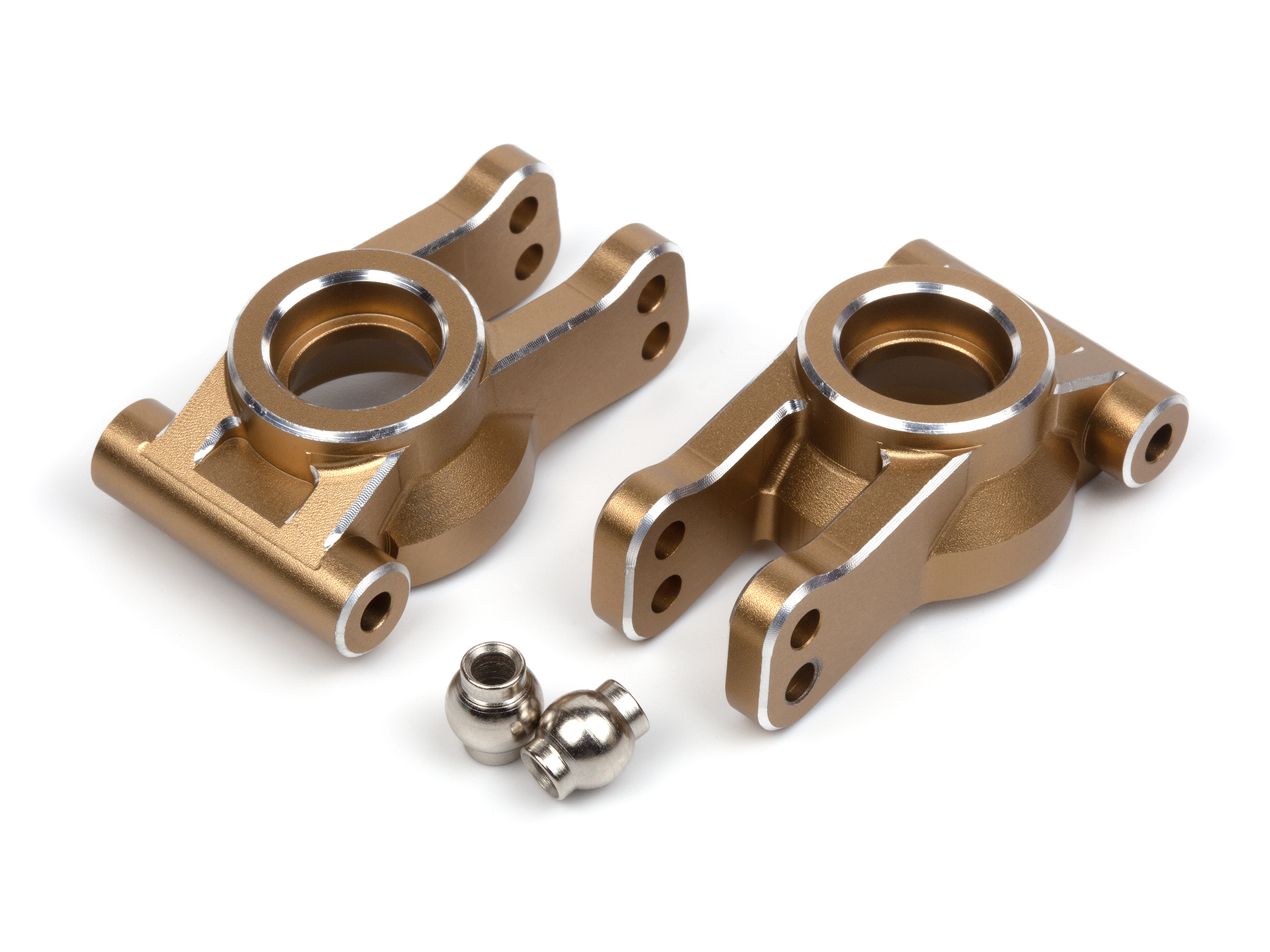 Maverick RC MV150487 Aluminium Rear Hub Set (Gold/2pcs)
