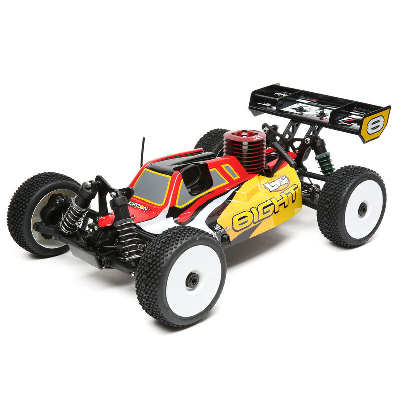 Losi 1/8 8IGHT 4WD Nitro Buggy RTR Röd/Gul