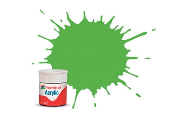 Humbrol 38 Acrylic Lime 14ml - Klar
