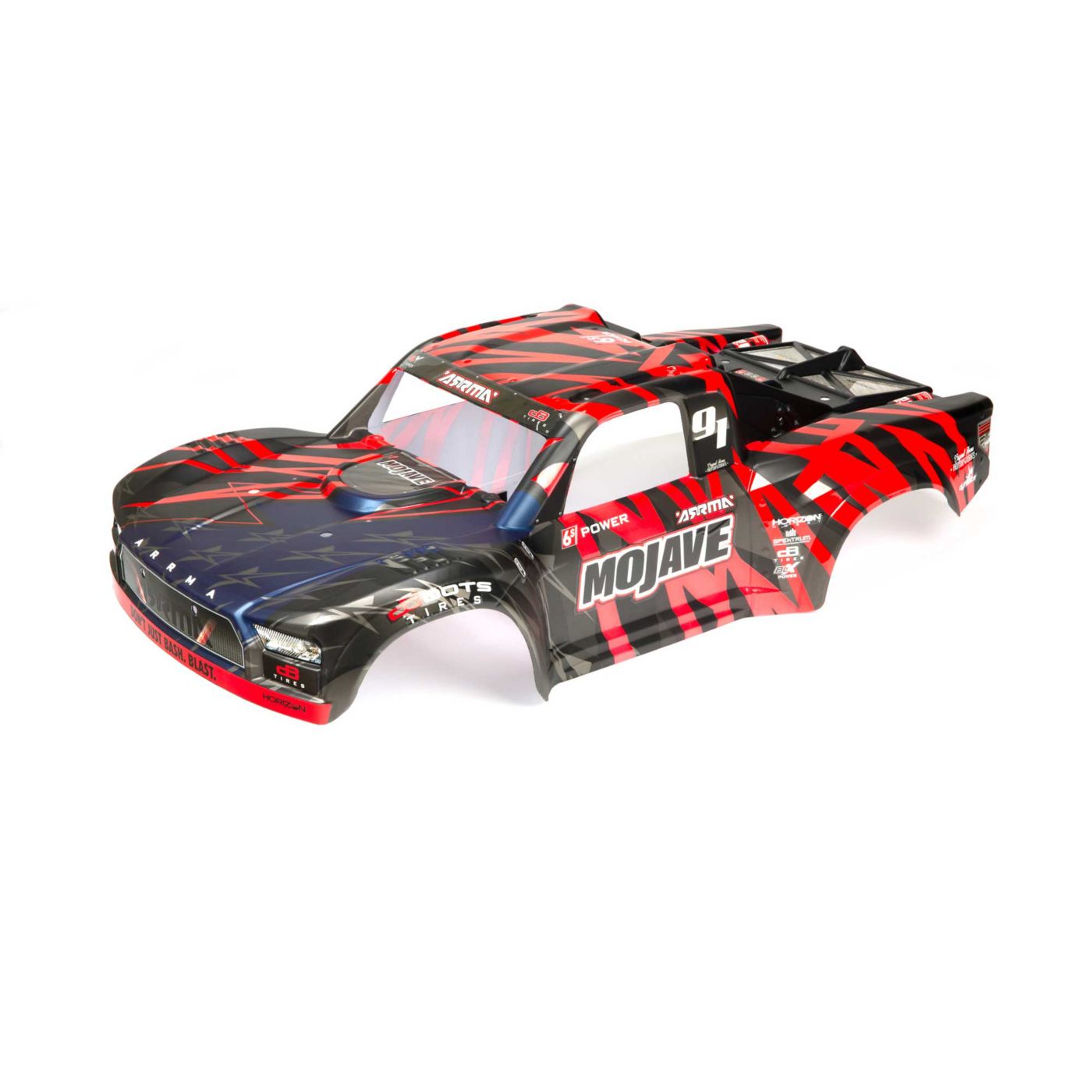 Arrma ARA411004 MOJAVE 6S BLX Finished Body (Black/Red)