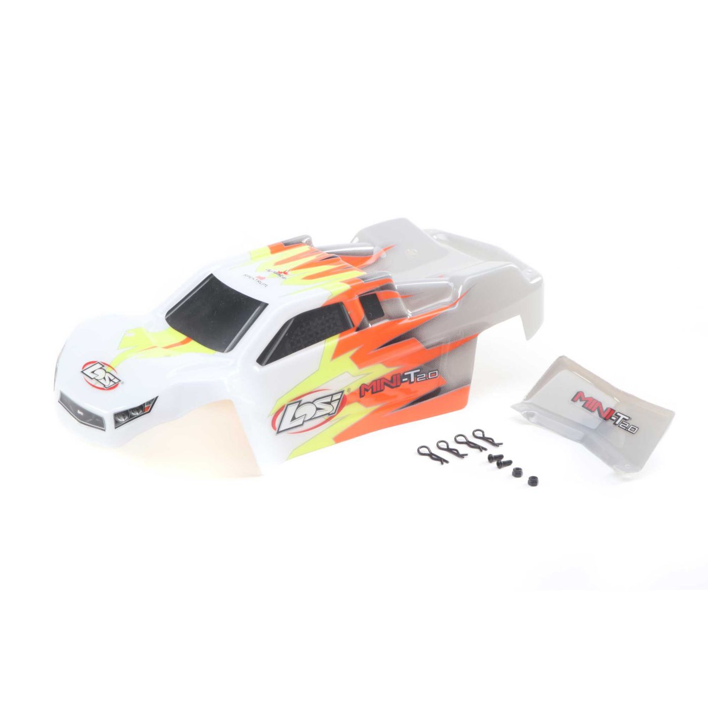 Losi LOS210015 Body, Gray/White: Mini-T 2.0