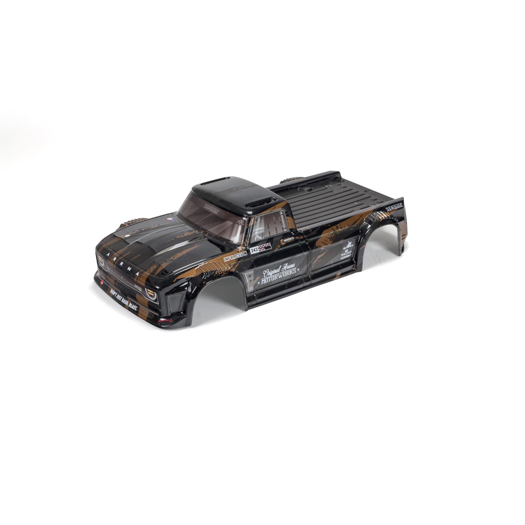 ARRMA INFRACTION 4X4 3S BLX Finished Body Black/Gold