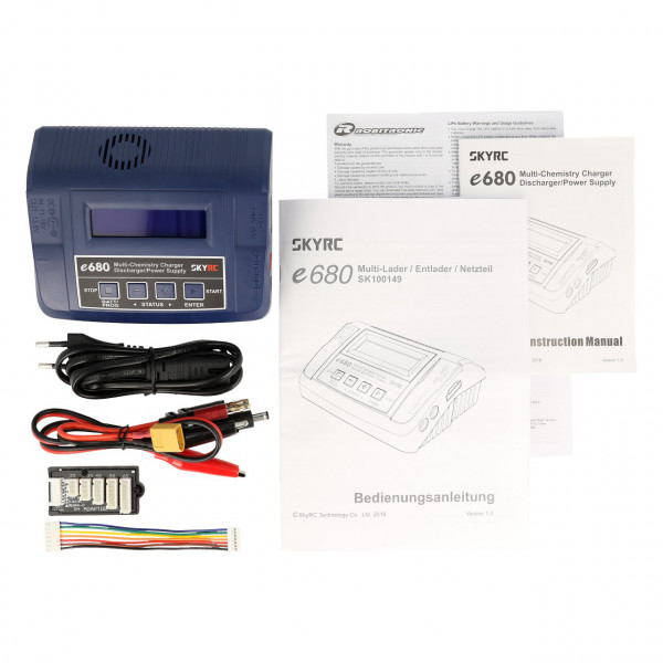 SkyRC e680 Laddare LiPo/LiFe/LiHV, NiMH 80W 240VAC - 6
