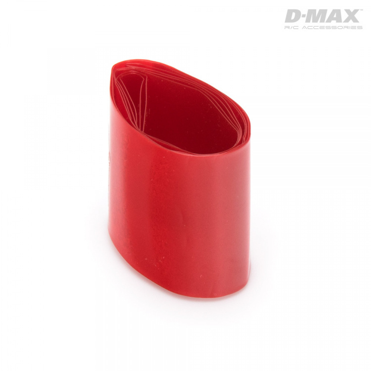 DynoMAX B9220 Krympslang Röd Transparent D28/B44mm x 1m - 2