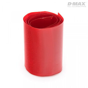 DynoMAX B9222 Krympslang Röd Transparent D41/B64mm x 1m