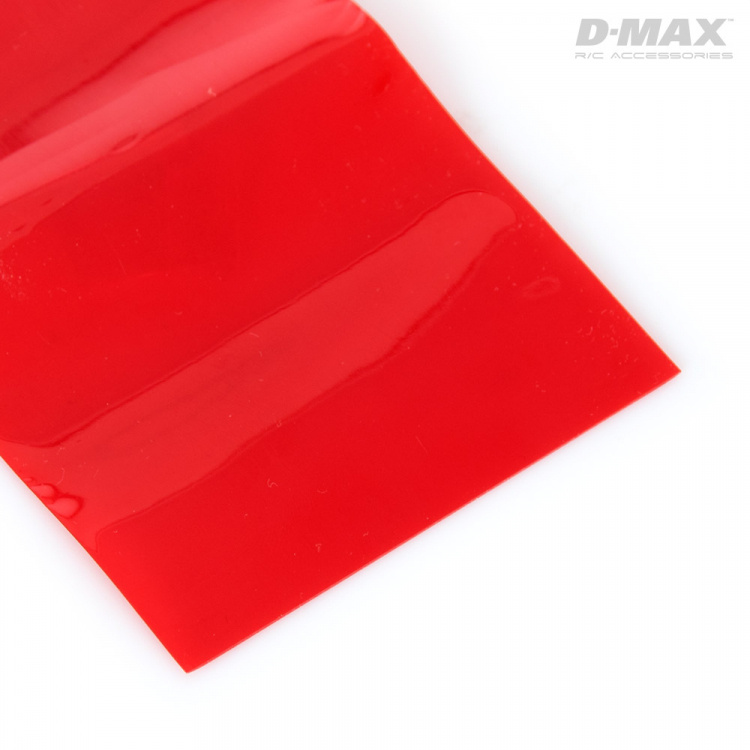 DynoMAX B9223 Shrink Tubing Red Transparent D47/B73mm x 1m