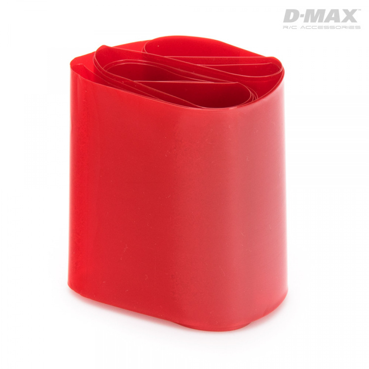 DynoMAX B9223 Shrink Tubing Red Transparent D47/B73mm x 1m - 2