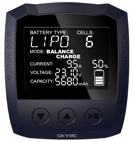 SkyRC B6 Lite laddare 13A, LiPo/LiFe/LiHV, NiMH 12VDC - 9