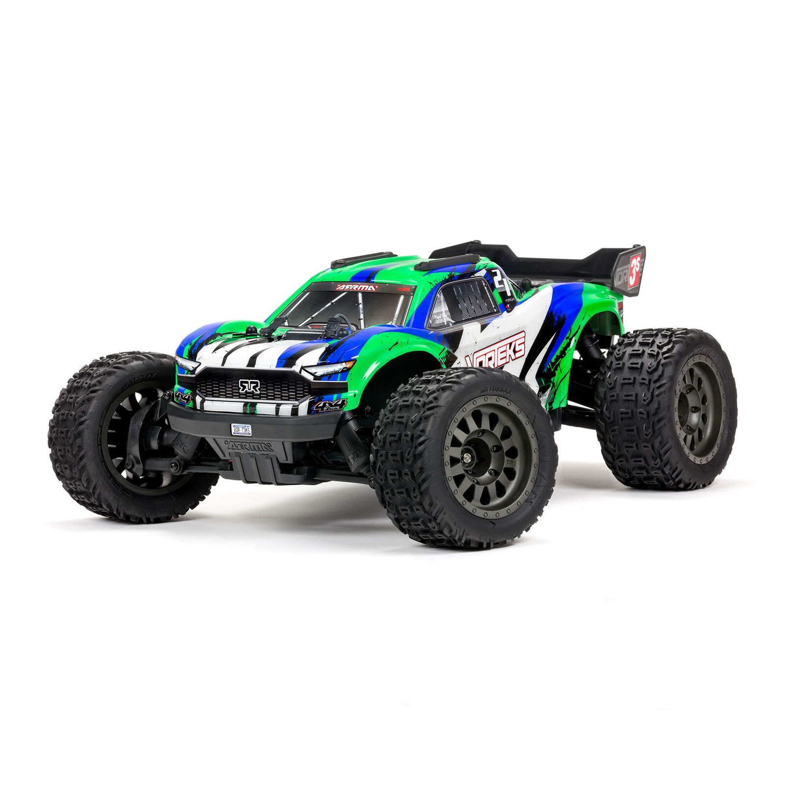 Arrma Vorteks 4x4 3S BLX 1/10 4WD Stadium Truck Grön