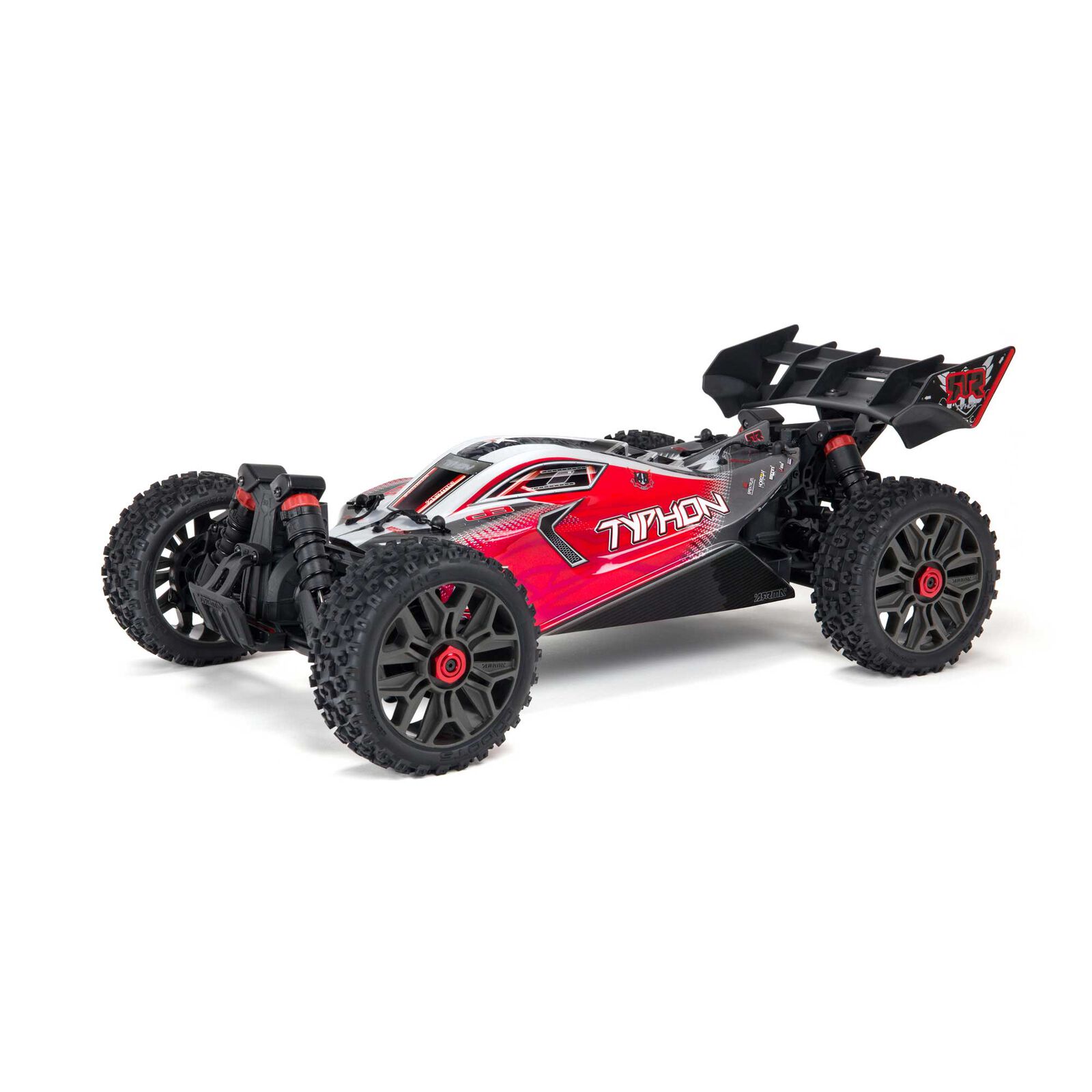 Arrma Typhon 4x4 3S 1/8 BLX Borstlös Buggy RTR Röd