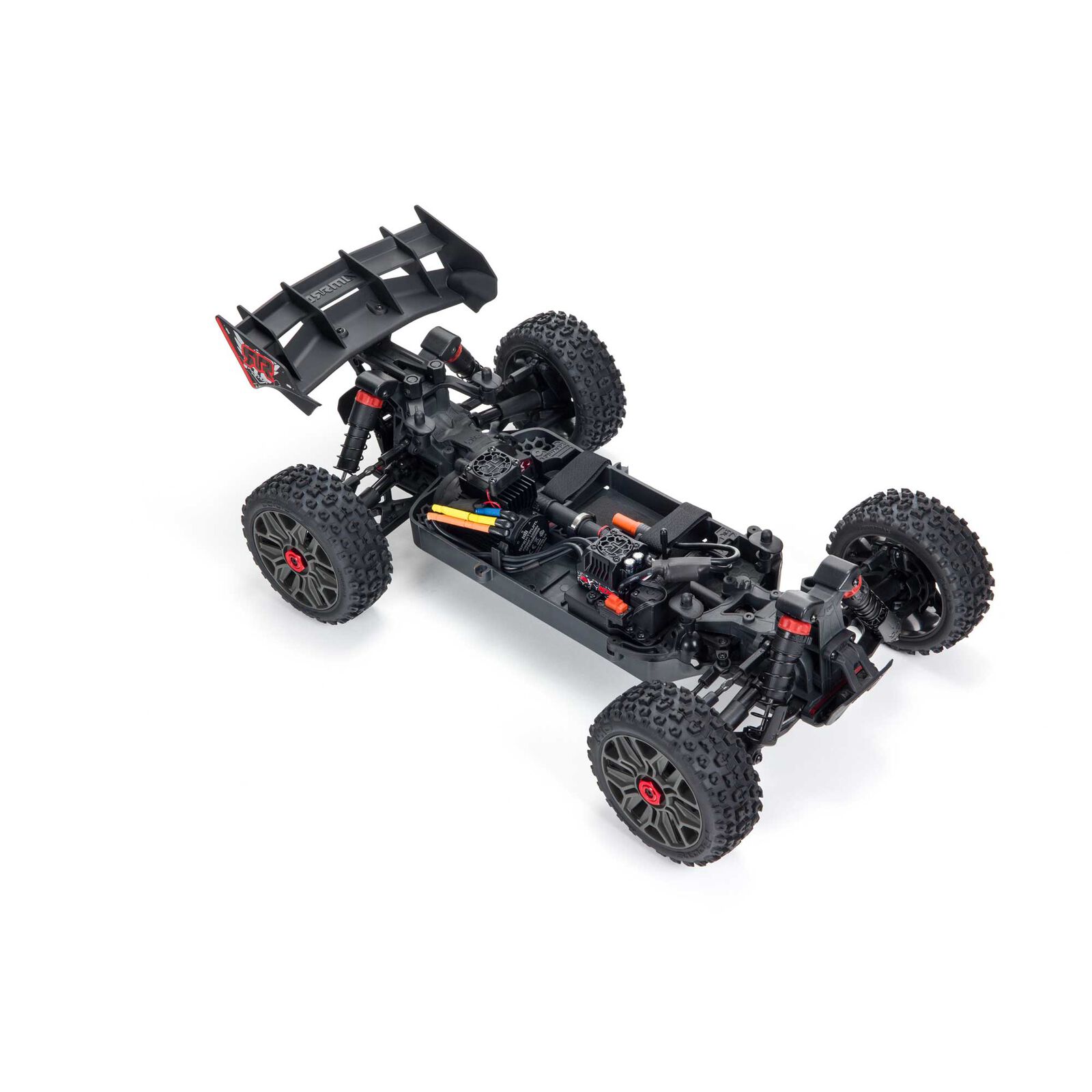 Arrma Typhon 4x4 3S 1/8 BLX Borstlös Buggy RTR Röd - 4