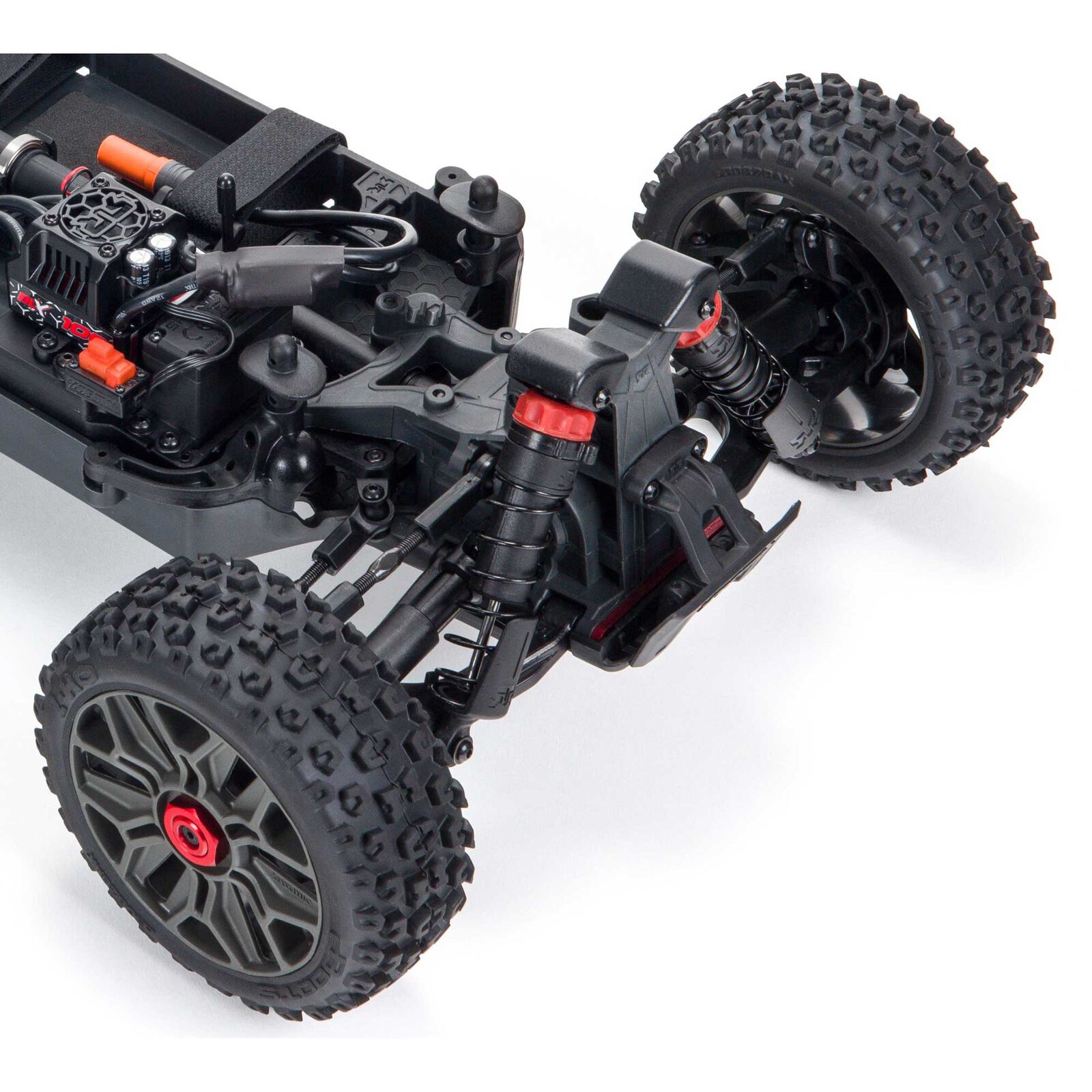 Arrma Typhon 4x4 3S 1/8 BLX Borstlös Buggy RTR Röd - 5