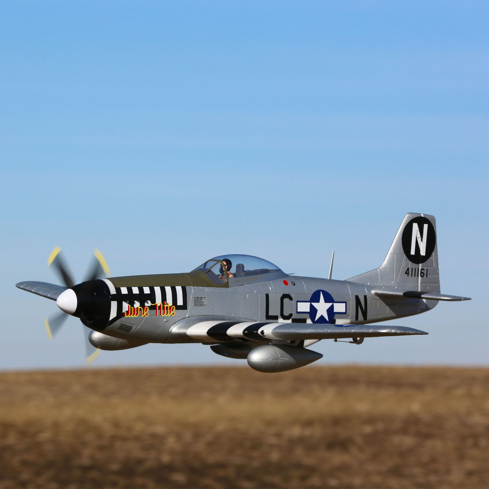 E-flite P-51D Mustang 1.2m BNF Basic with AS3X and SAFE Select - 2