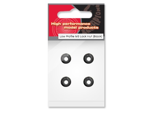 Scorpion Low Profile M5 Lock Nut (set of 4 CW - Black)