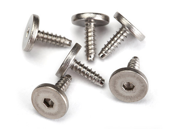 Screws 2.6x8mm Self-tapping Flathead Hex Socket (6)