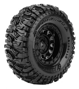 LOUISE RC WORLD L-T3367VB Tire & Rim CR-MALLET 1.0" Super Soft with Foams (2)