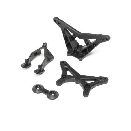 Losi LOS214012 FR/RR Shock Tower, Wing Stay: Mini-B