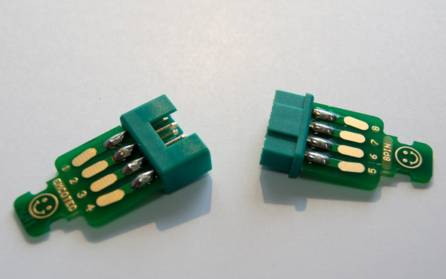 Emcotec A85315 lödbleck 8-pol kontakt 5st - 2
