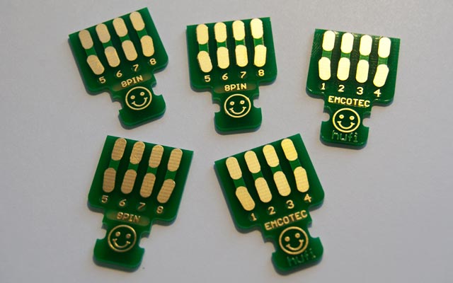 Emcotec A85315 lödbleck 8-pol kontakt 5st
