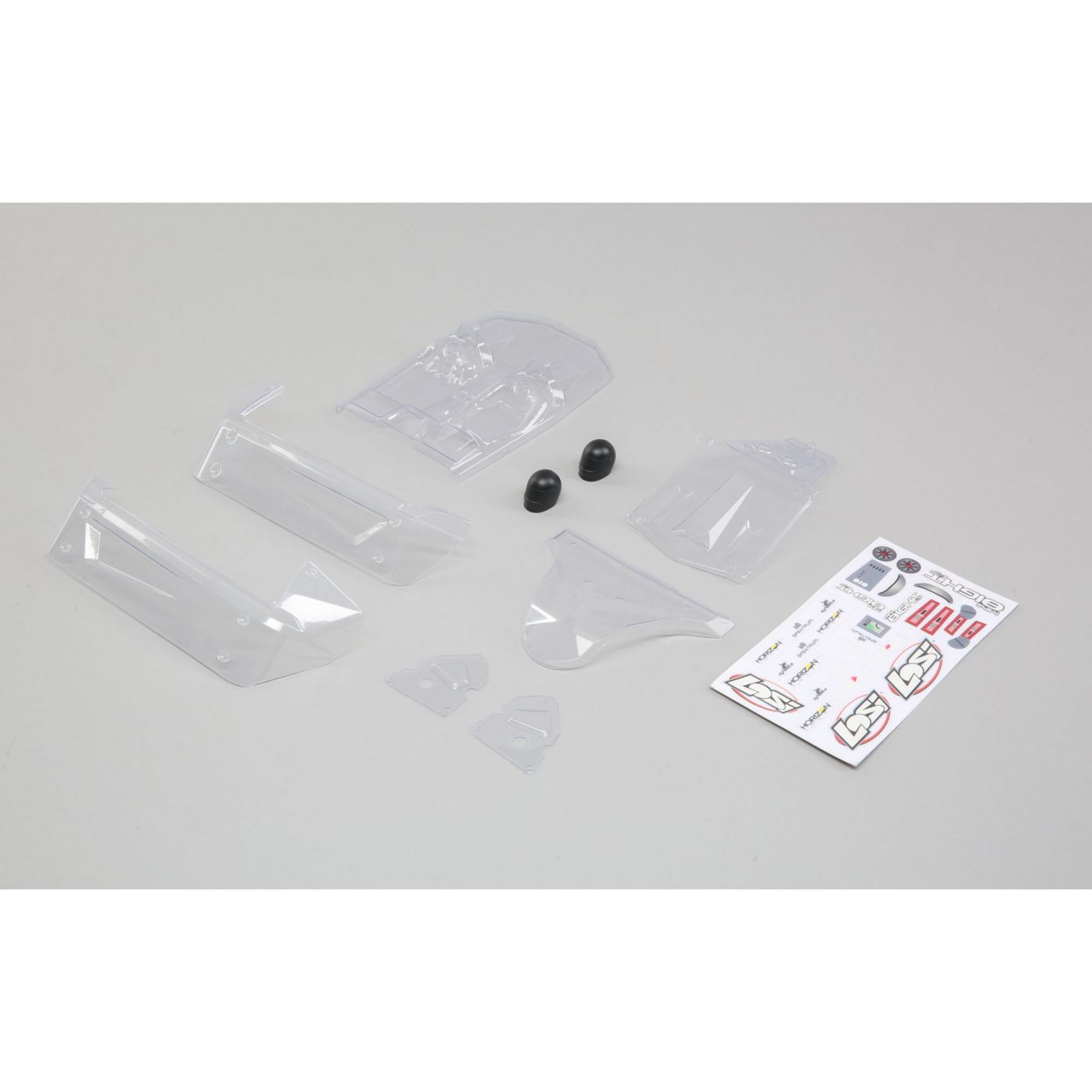 Losi LOS210012 Body Set, Clear: Mini 8IGHT-DB