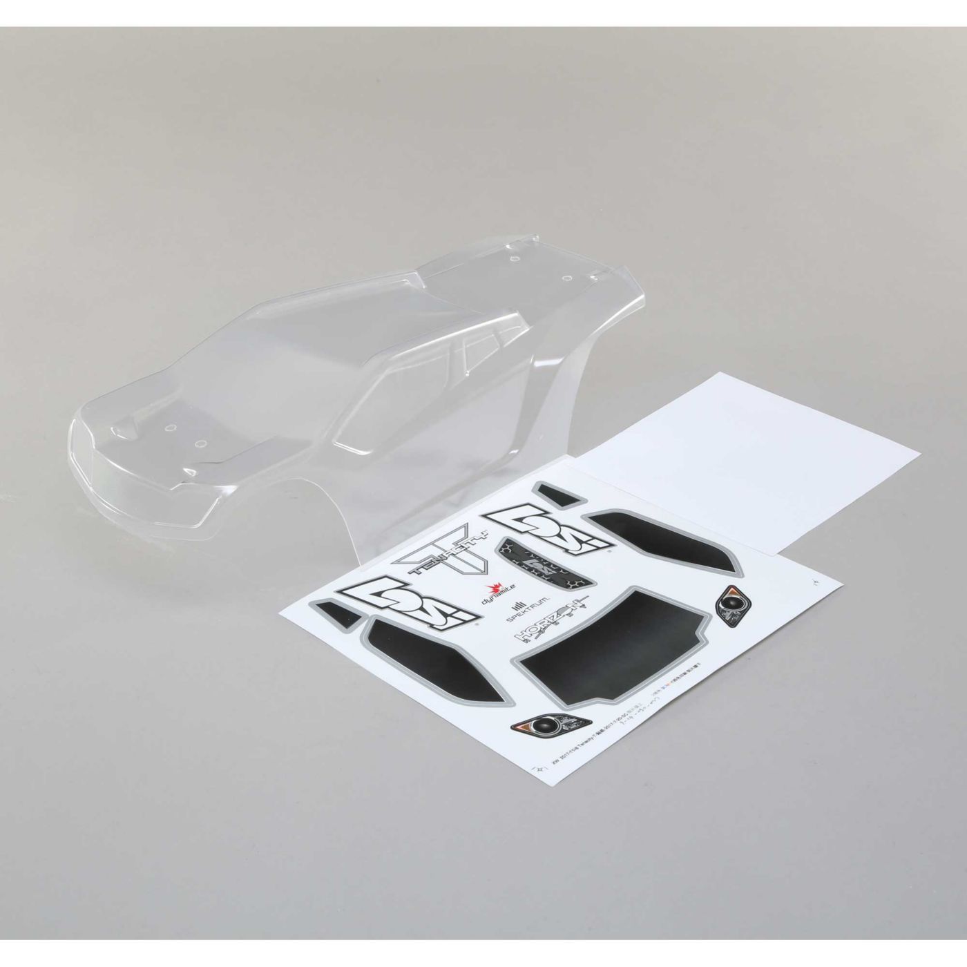 Losi LOS230042 Body Set, Clear: TENACITY T
