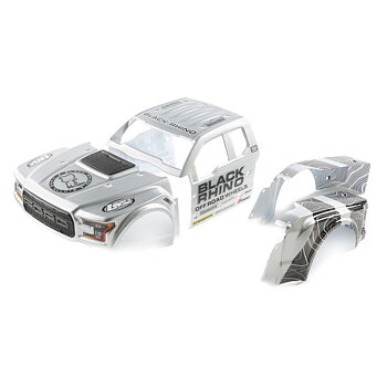 Losi LOS230067 Black Rhino Wheels Ford Raptor Body Set: Baja Rey
