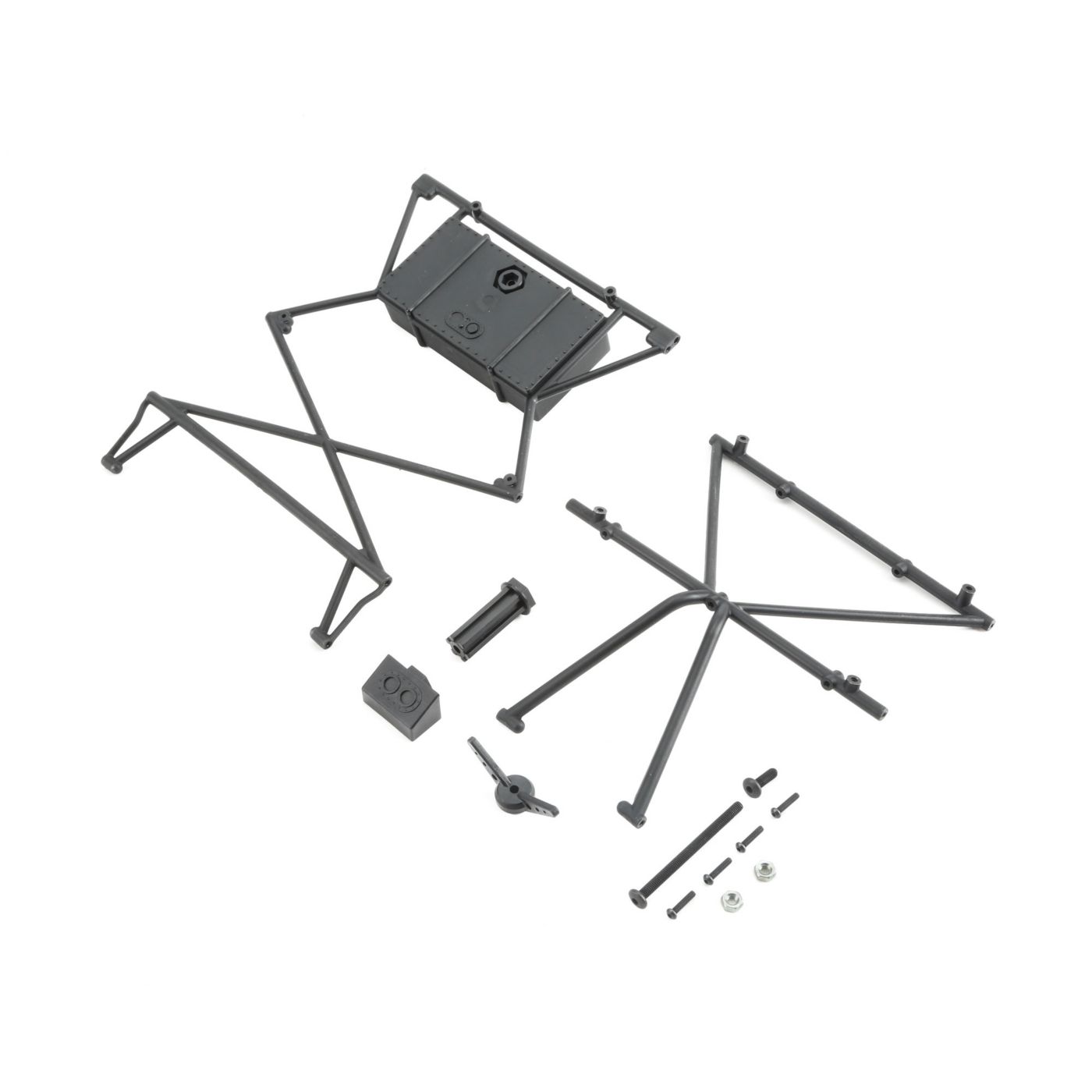 Losi LOS230011 Top Bar, X-Bar,Cover & Tire Mount: Baja Rey