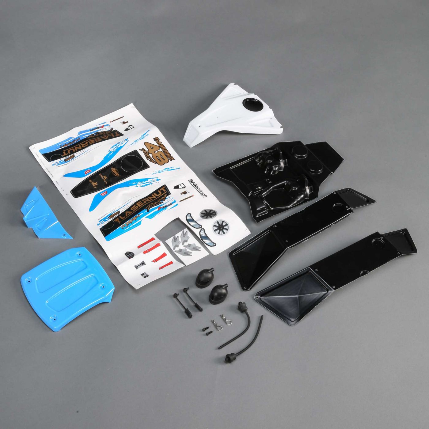 Losi LOS230075 Body Set, Blue, Painted: Ultra 4