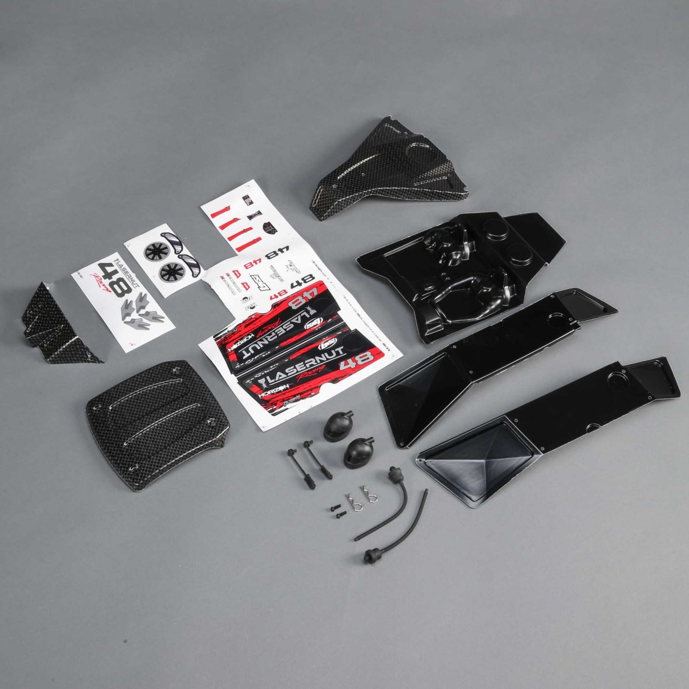 Losi LOS230076 Body Set, Red, Painted: Ultra 4