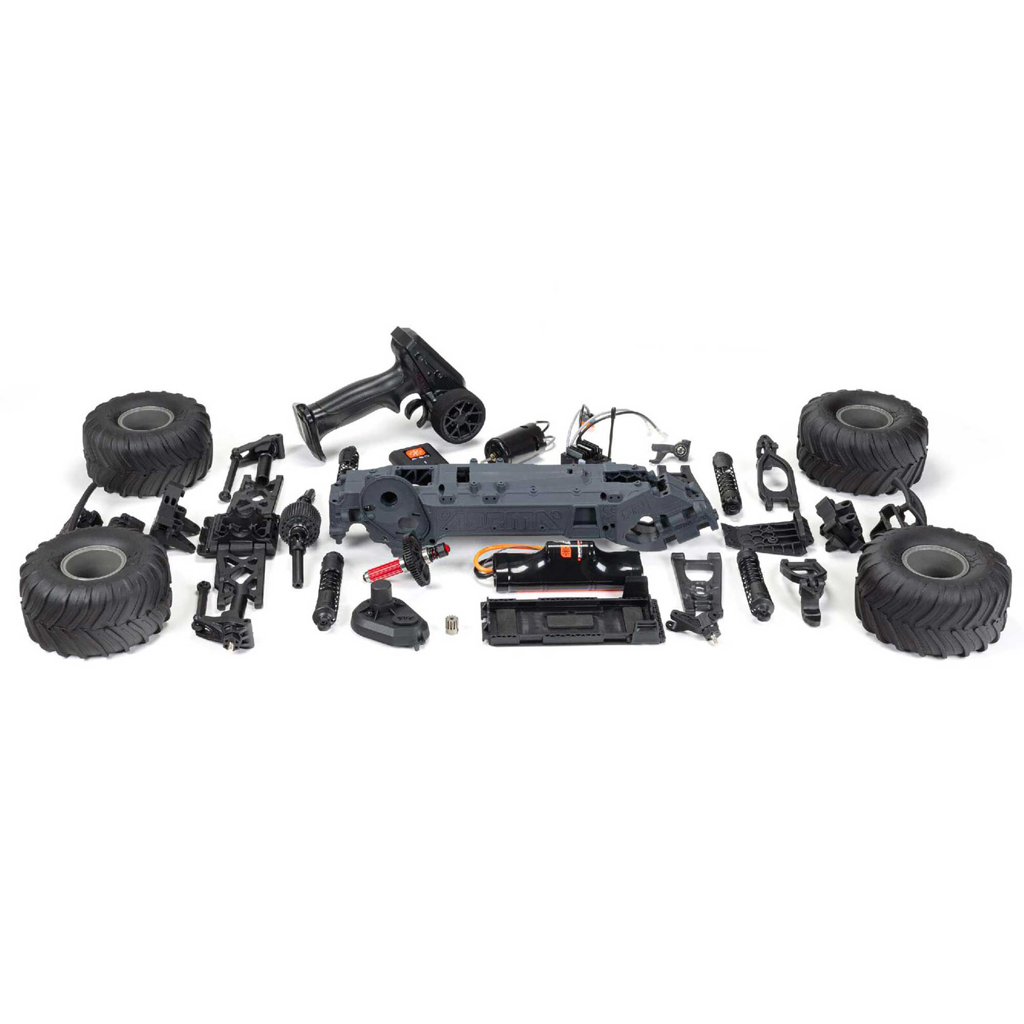 Arrma ARA3230SKT2 GORGON 2WD RTA Kit Brushed Monster Truck (Battery & Charger Included), Clear - 22