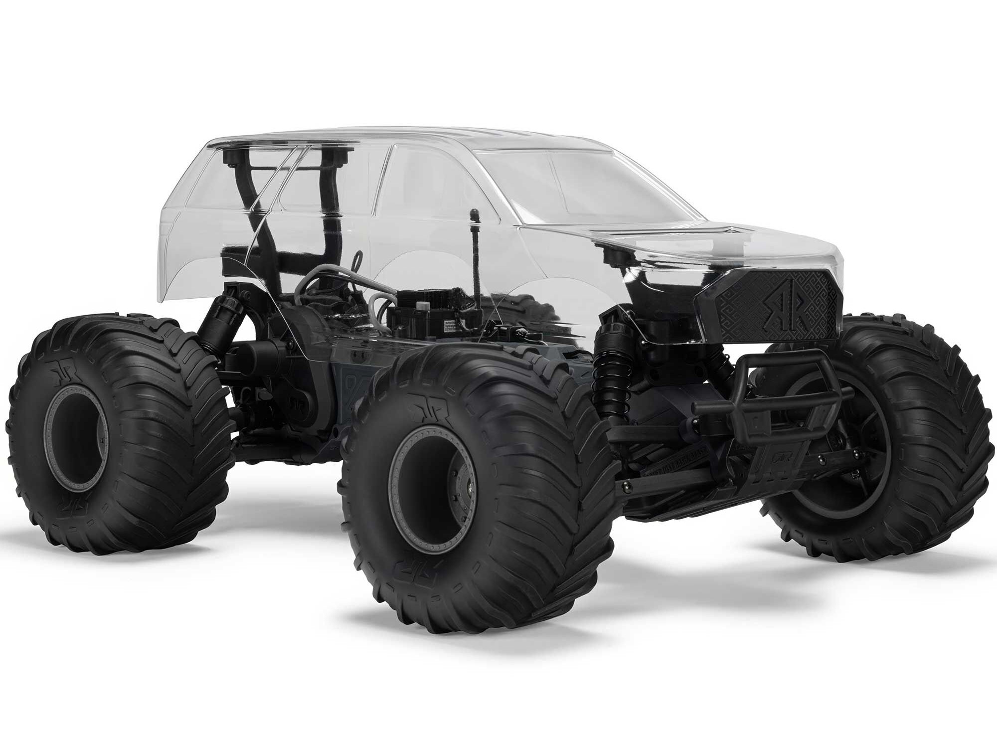 Arrma ARA3230SKT2 GORGON 2WD RTA Kit Brushed Monster Truck (Battery & Charger Included), Clear - 2