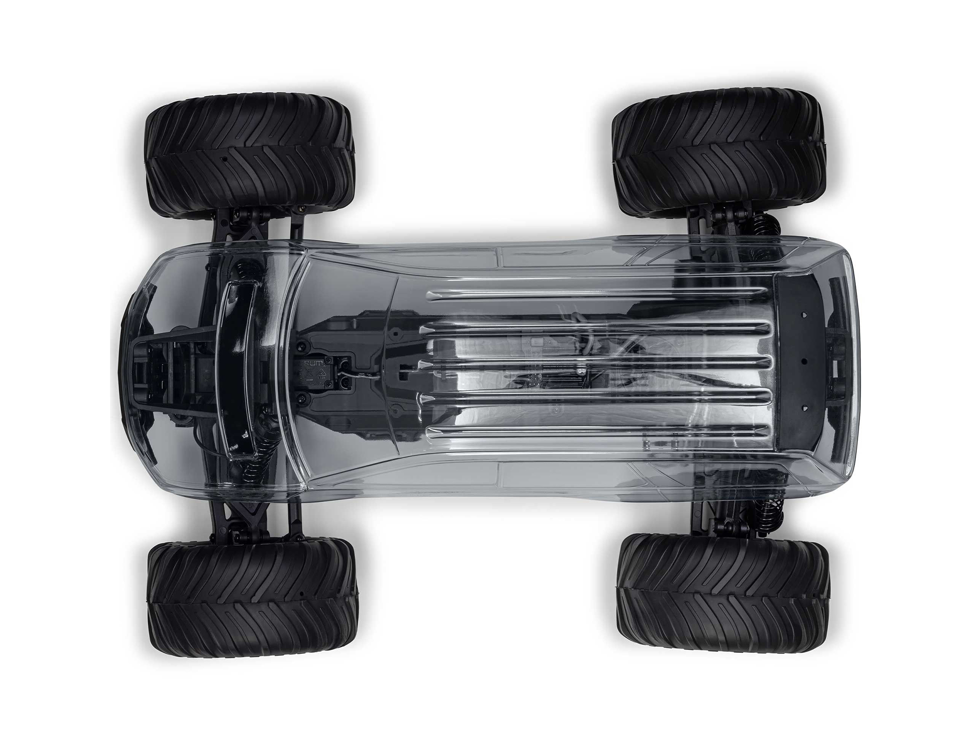 Arrma ARA3230SKT2 GORGON 2WD RTA Kit Brushed Monster Truck (Battery & Charger Included), Clear - 9