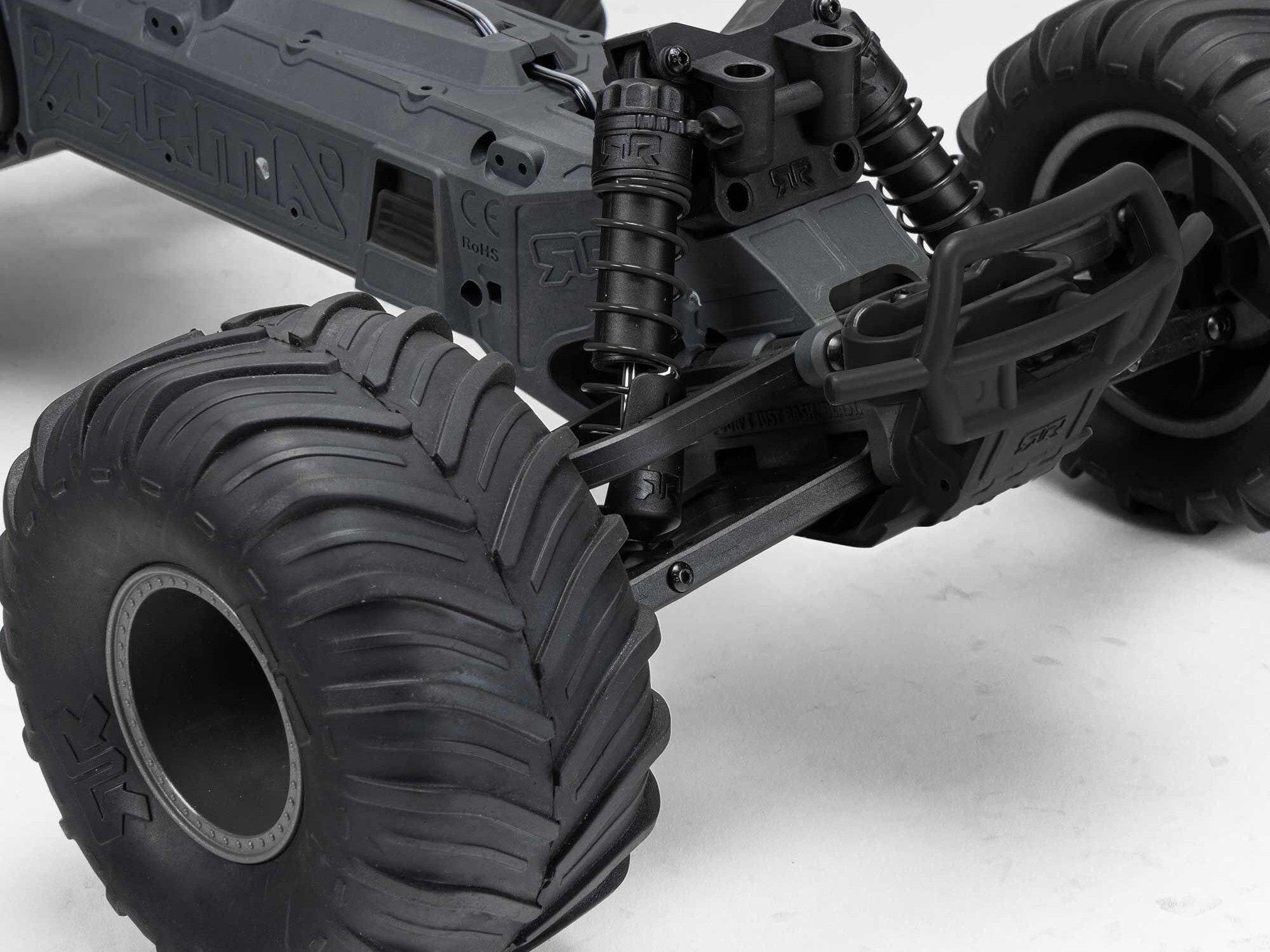 Arrma ARA3230SKT2 GORGON 2WD RTA Kit Brushed Monster Truck (Battery & Charger Included), Clear - 12