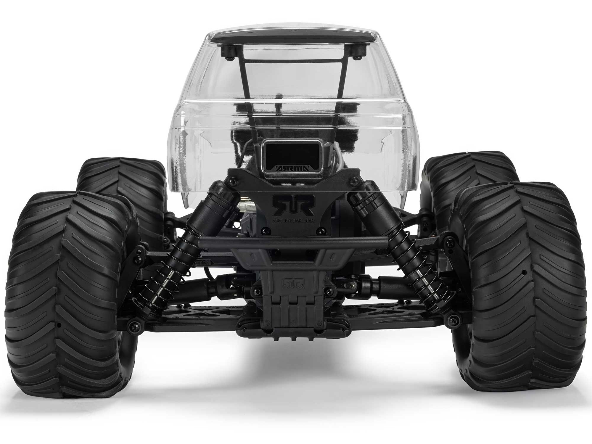 Arrma ARA3230SKT2 GORGON 2WD RTA Kit Brushed Monster Truck (Battery & Charger Included), Clear - 7