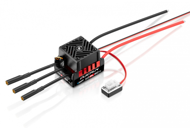 Hobbywing 30107300 QuicRun WP 10BL60 G2 Sensorlöst Fartreglage 2-3S Bil 1/10 - 2