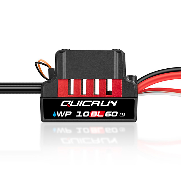 Hobbywing 30107300 QuicRun WP 10BL60 G2 Sensorlöst Fartreglage 2-3S Bil 1/10 - 4