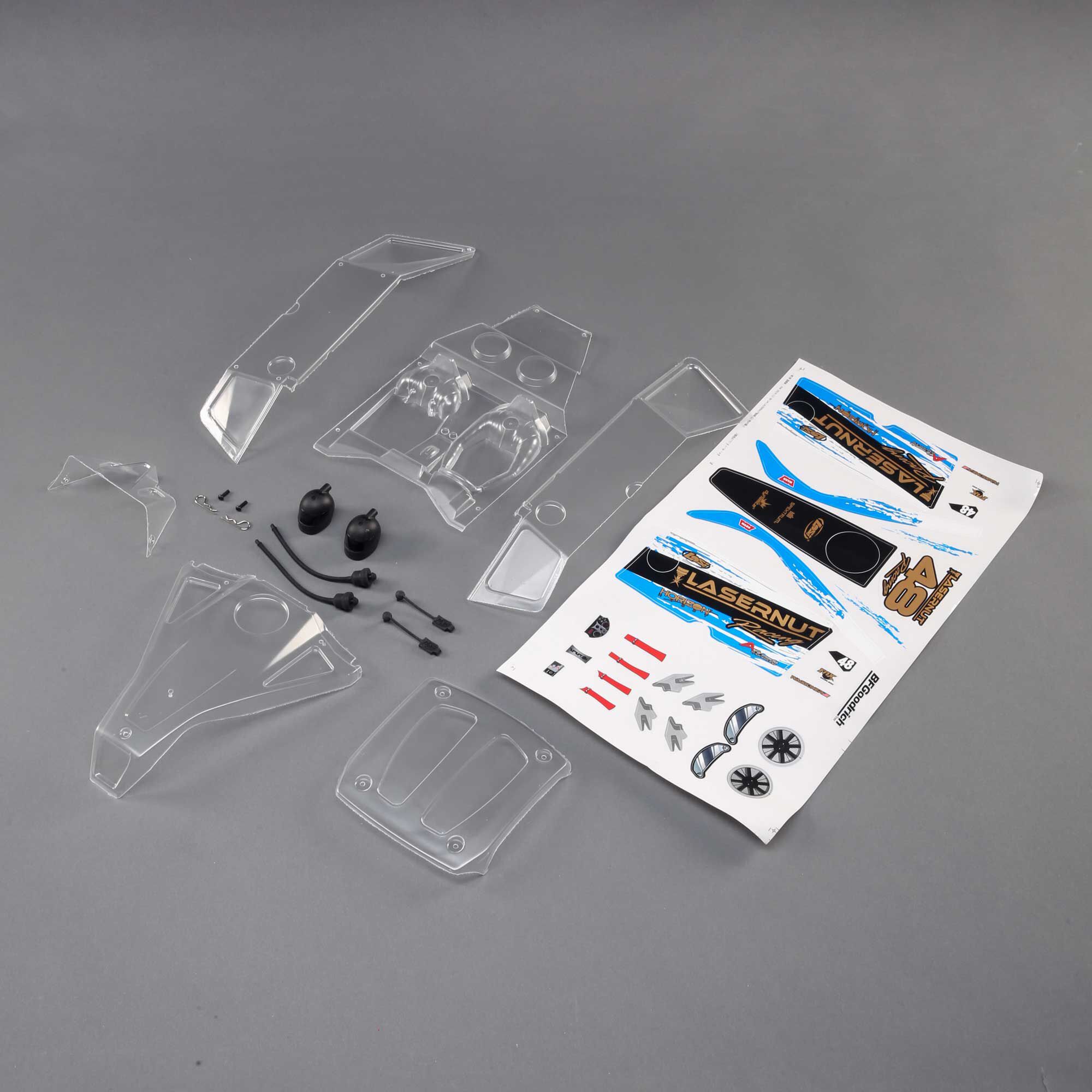Losi LOS230077 Body Set, Clear: Ultra 4
