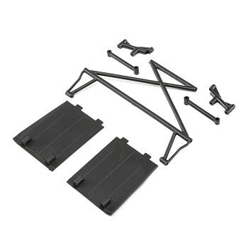 Losi LOS230029 RR Twr Sup,X-Bar,Mud Guards:RR