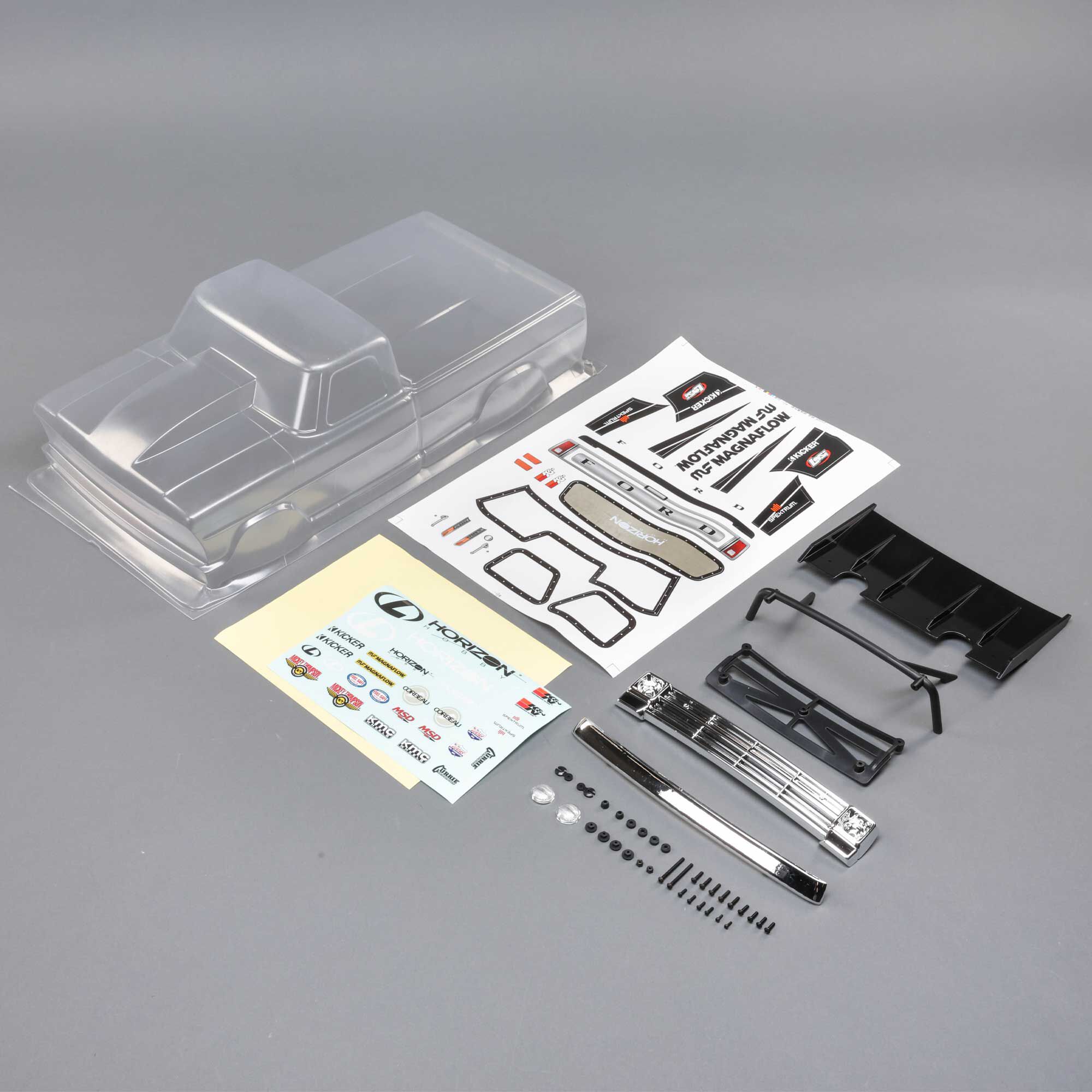Losi 68 F100 Body Set, Clear: 22S Drag