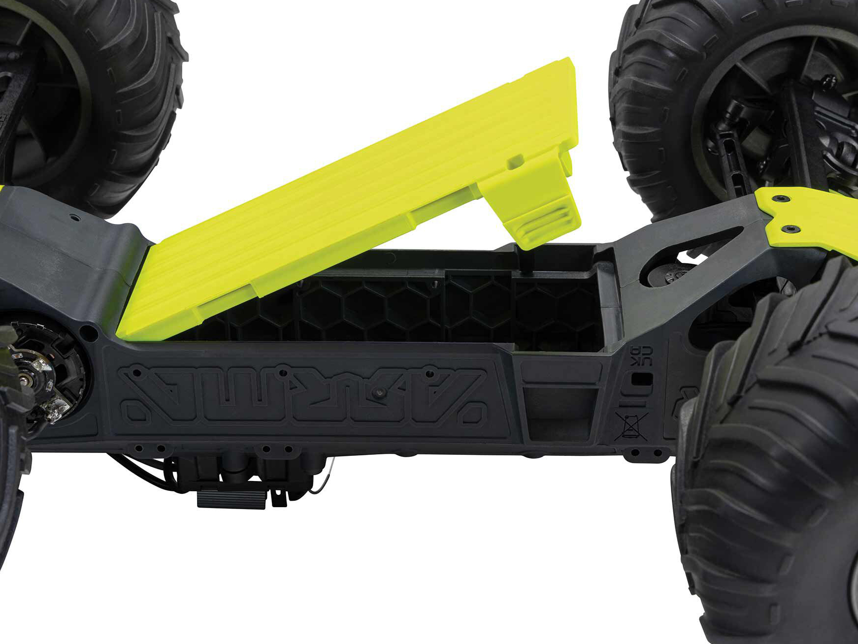 Arrma ARA3230ST1 1/10 GORGON 2WD RTR Brushed Monster Truck (Battery & Charger Included), Yellow - 8