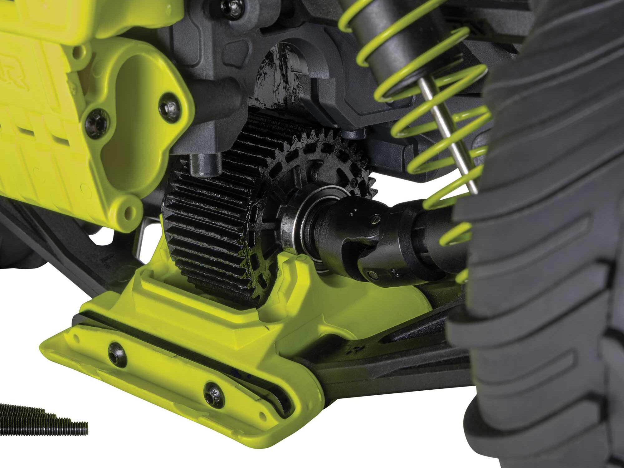 Arrma ARA3230ST1 1/10 GORGON 2WD RTR Brushed Monster Truck (Battery & Charger Included), Yellow - 7