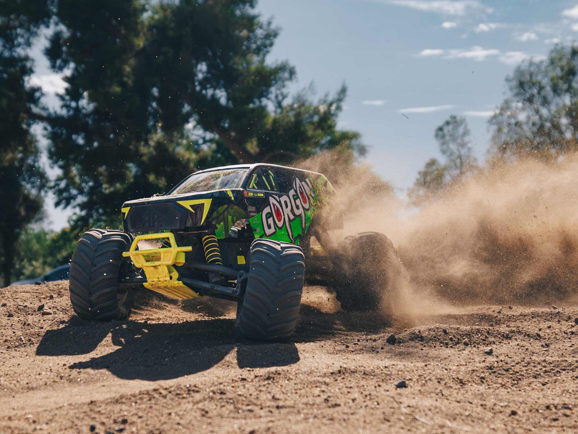 Arrma ARA3230ST1 1/10 GORGON 2WD RTR Brushed Monster Truck (Battery & Charger Included), Yellow - 20