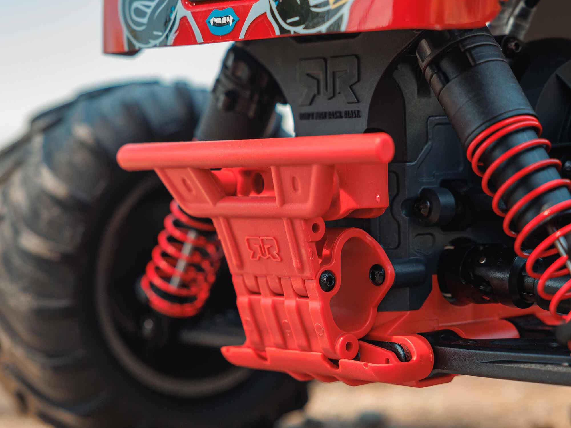 Arrma ARA3230ST2 GORGON 2WD RTR Brushed Monster Truck (Battery & Charger Included), Red - 16