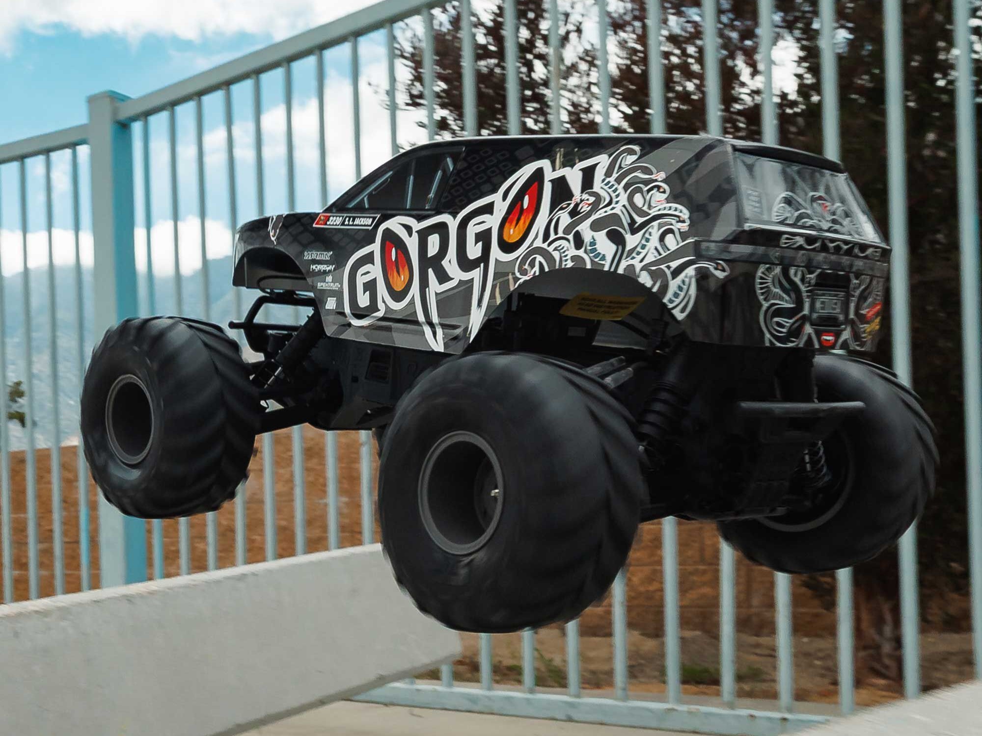 Arrma ARA3230ST3 GORGON 2WD RTR Brushed Monster Truck (Battery & Charger Included), Gun Metal - 16