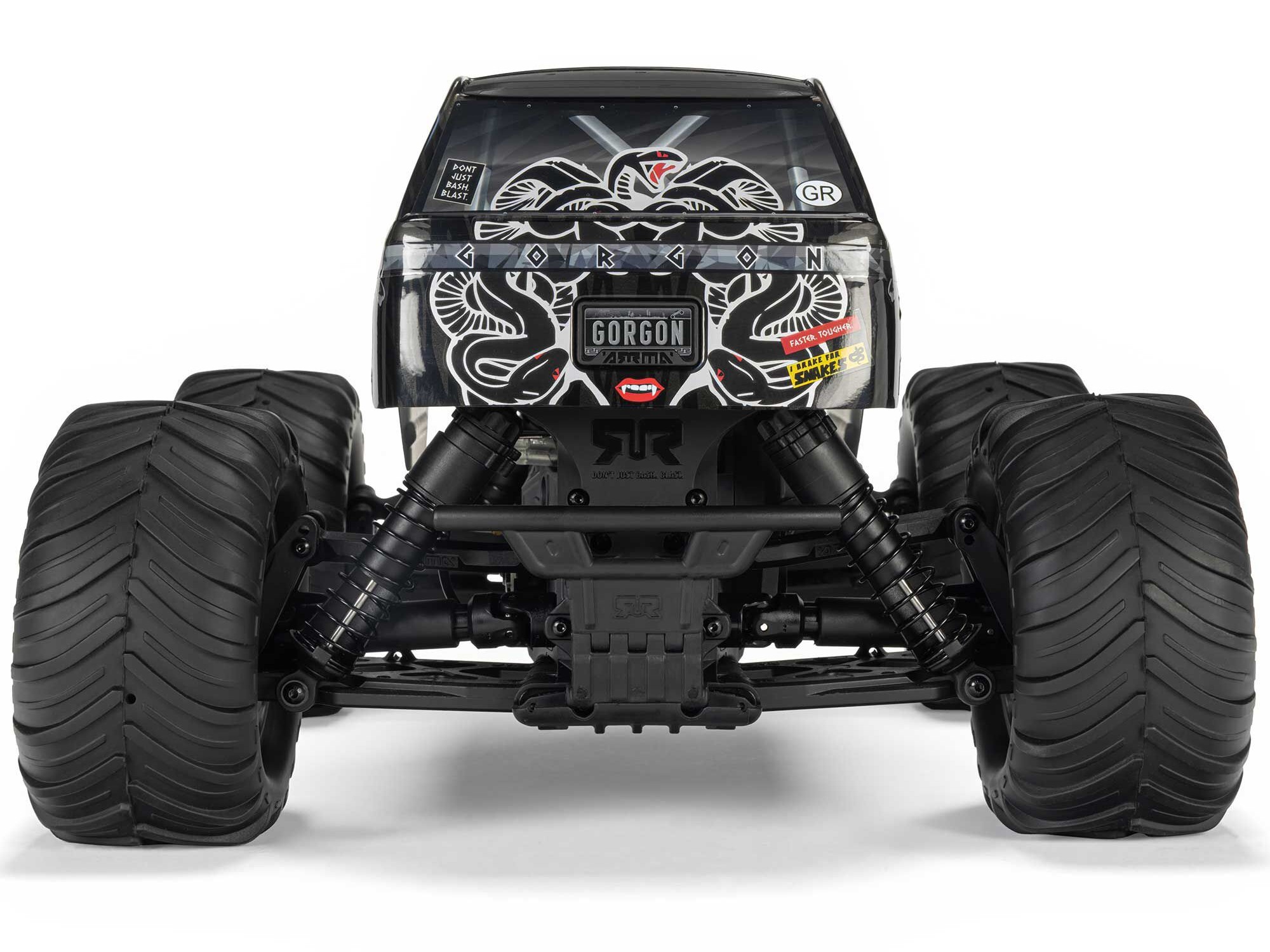 Arrma ARA3230ST3 GORGON 2WD RTR Brushed Monster Truck (Battery & Charger Included), Gun Metal - 6