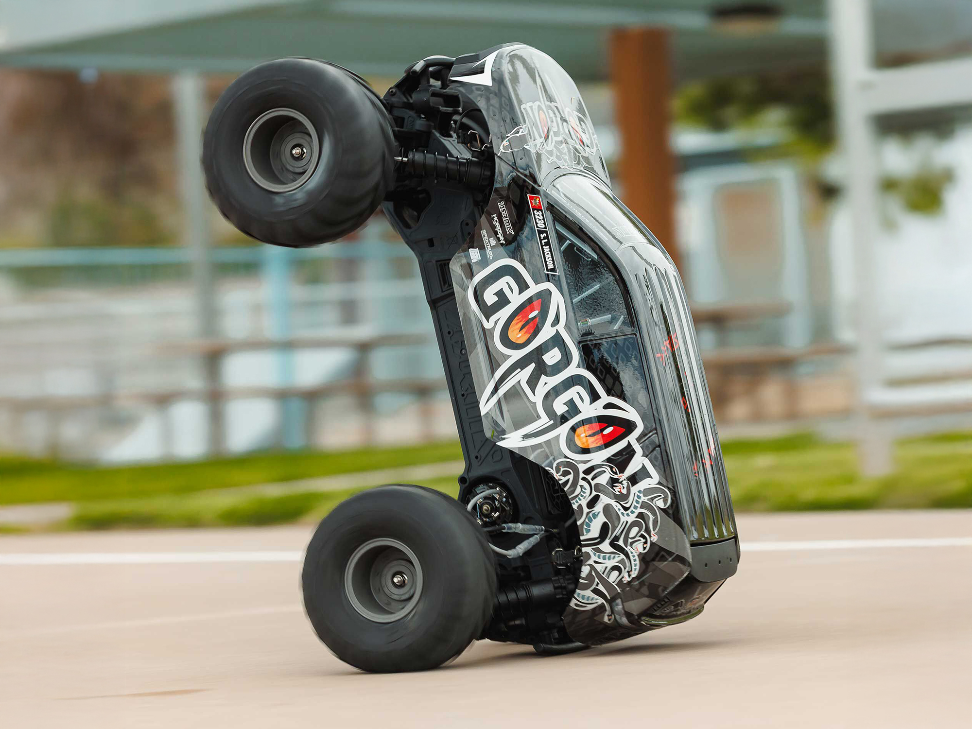 Arrma ARA3230ST3 GORGON 2WD RTR Brushed Monster Truck (Battery & Charger Included), Gun Metal - 21