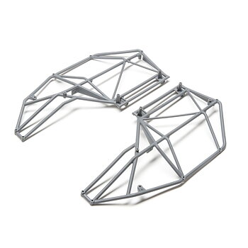 Losi LOS230039 Roll Cage, Side, Left & Right, Gray: Rock Rey