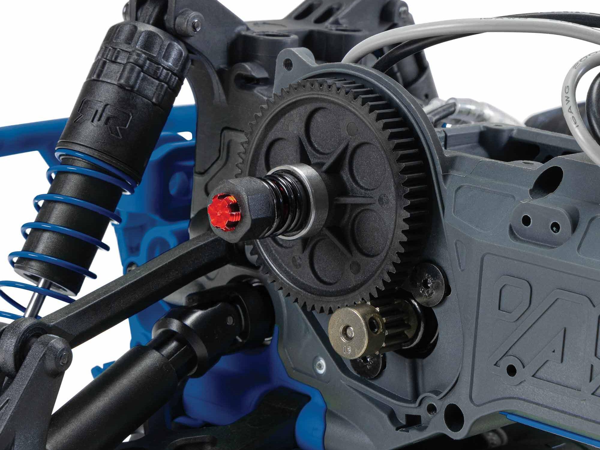 Arrma ARA3230T1 1/10 GORGON 2WD RTR Brushed Monster Truck, Blue - 5