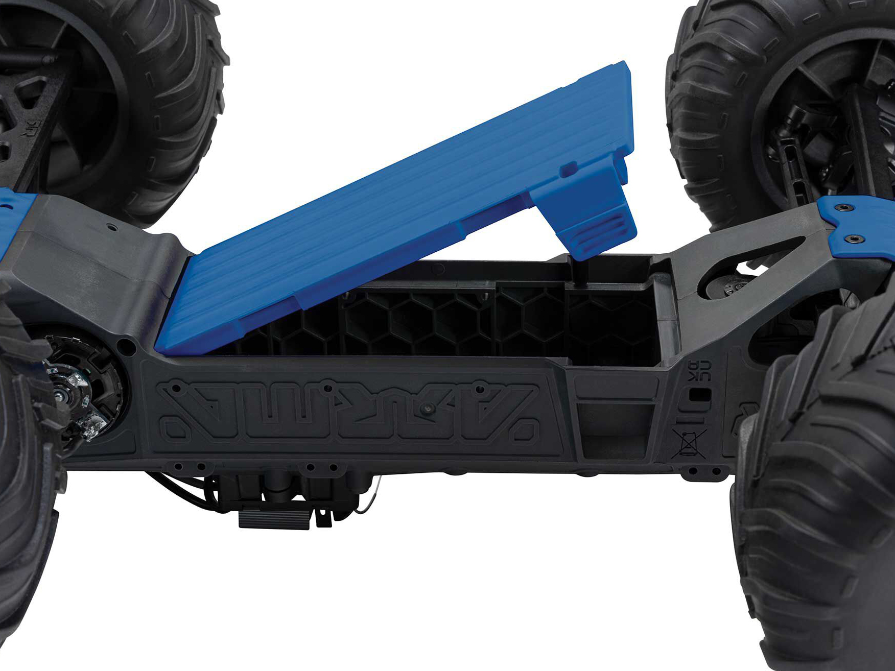 Arrma ARA3230T1 1/10 GORGON 2WD RTR Brushed Monster Truck, Blue - 8