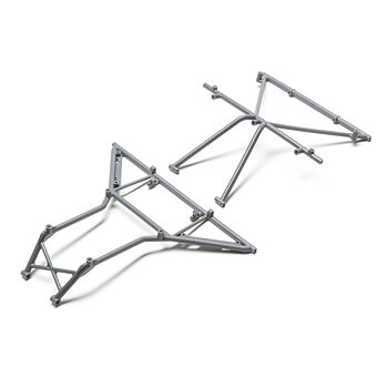 Losi LOS230040 Roll Cage, Roof, Front, Gray: Rock Rey
